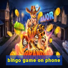 bingo game on phone