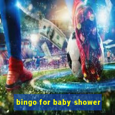 bingo for baby shower